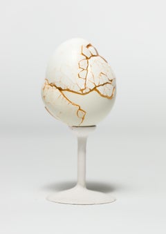 "Chimaera: Green #14", Reconstructed egg sculpture