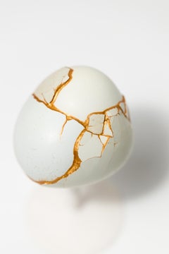 "Chimaera: Green #15", reconstructed egg sculpture