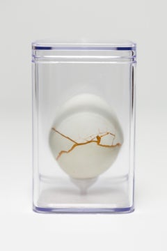 "Day in the Life: Chimaera #16", Found Object Sculpture, Egg Motif