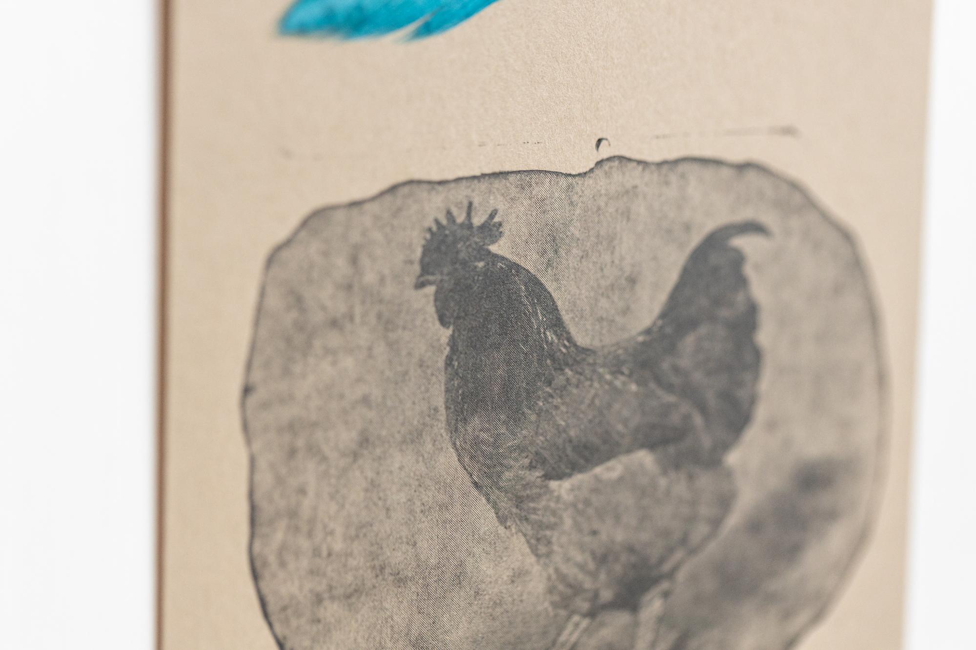 Rooster Totem (Unframed) - Contemporary Print by Katie VanVliet