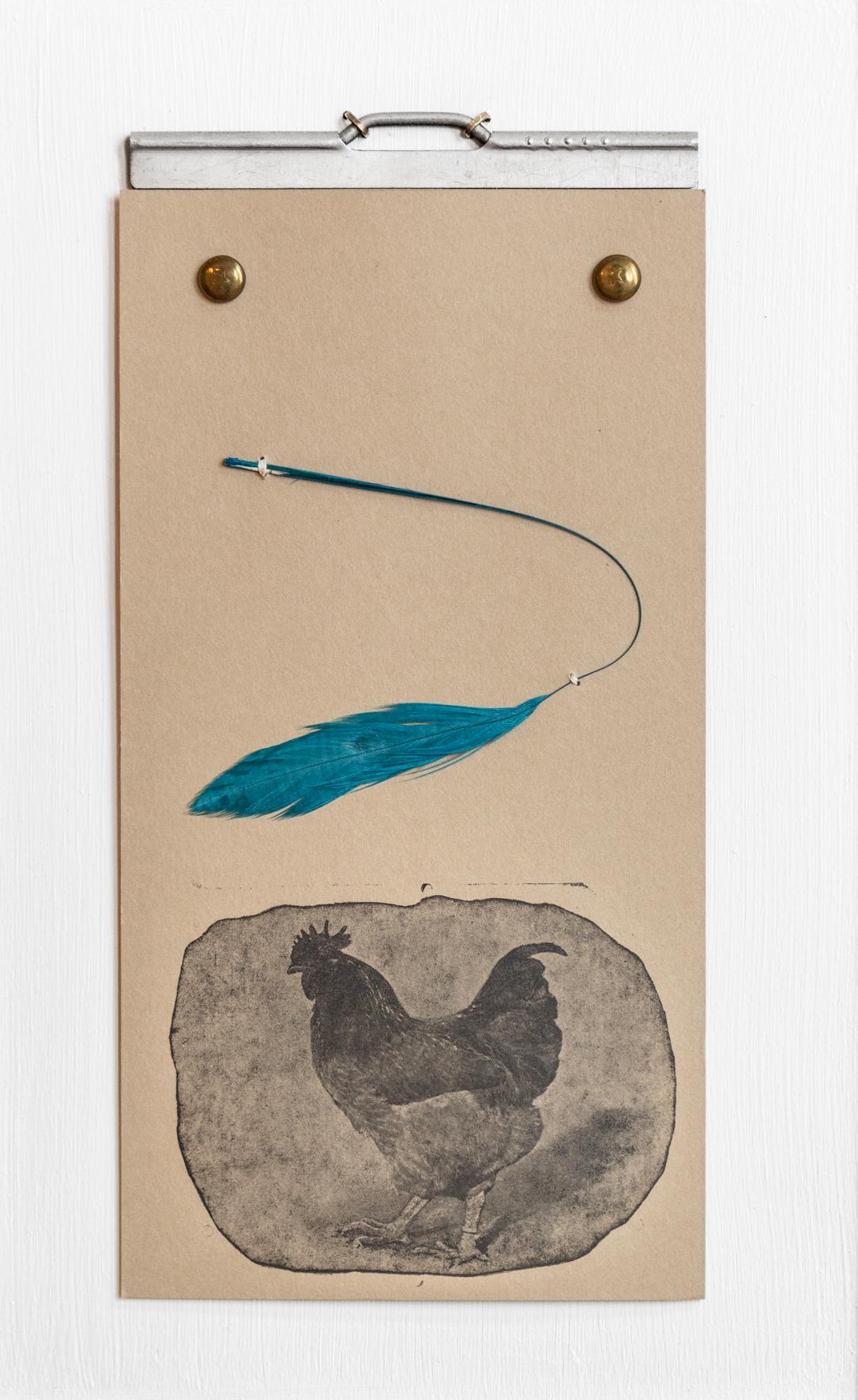 Katie VanVliet Animal Print - Rooster Totem (Unframed)