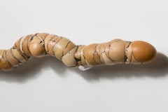 "Walking Stick", Found Objects for Objects, Egg Motif, Wall Hanging Sculpture