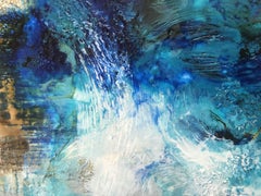Tidal II, techniques mixtes sur panneau de bois