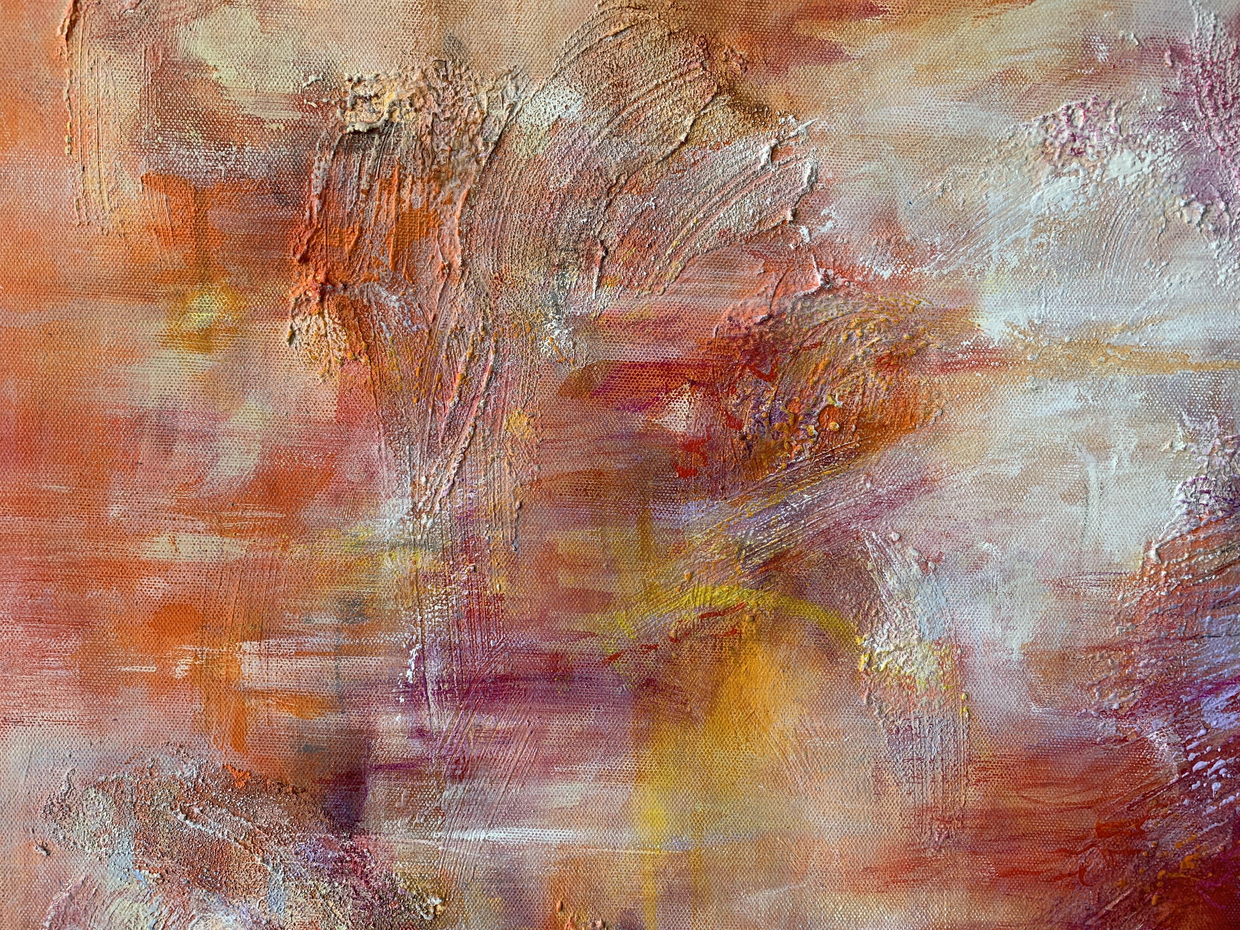 Elemental III, Painting, Acrylic on Canvas - Brown Abstract Painting by Katja Wittmer