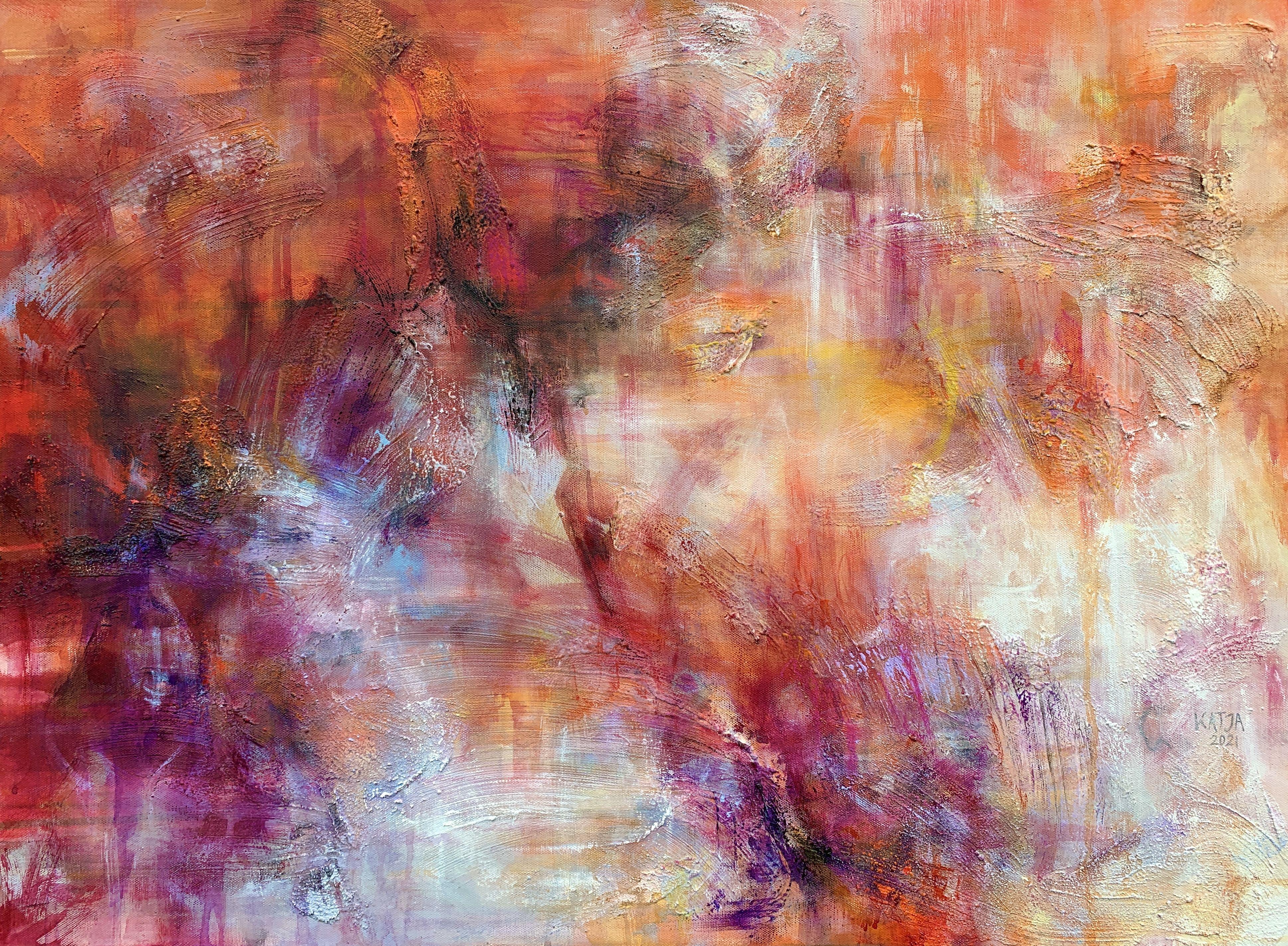 Katja Wittmer Abstract Painting – Elemental III, Gemälde, Acryl auf Leinwand