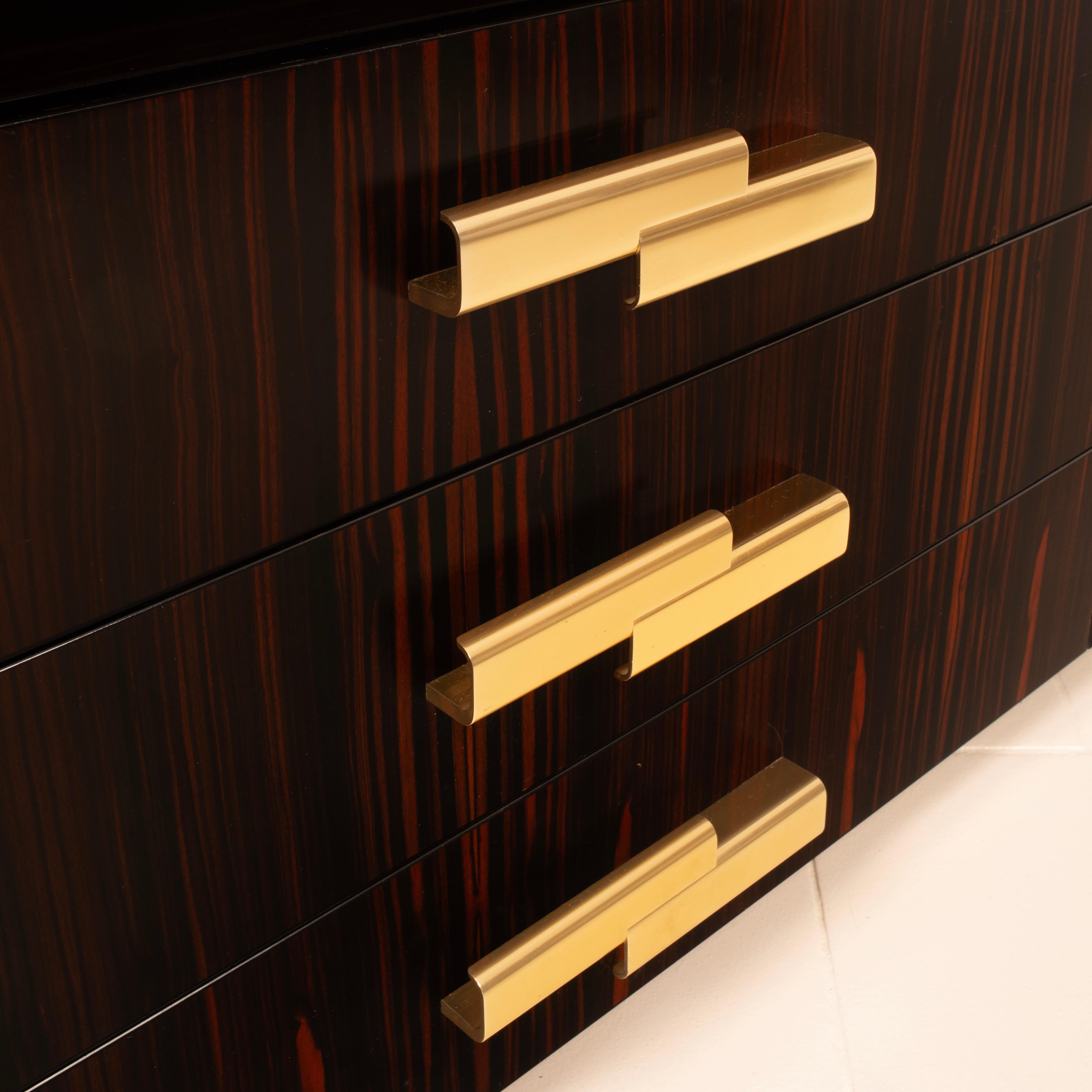 Katline Macassar Sideboard, Adalberto Caraceni for Modernindustria 1970 in vendita 4