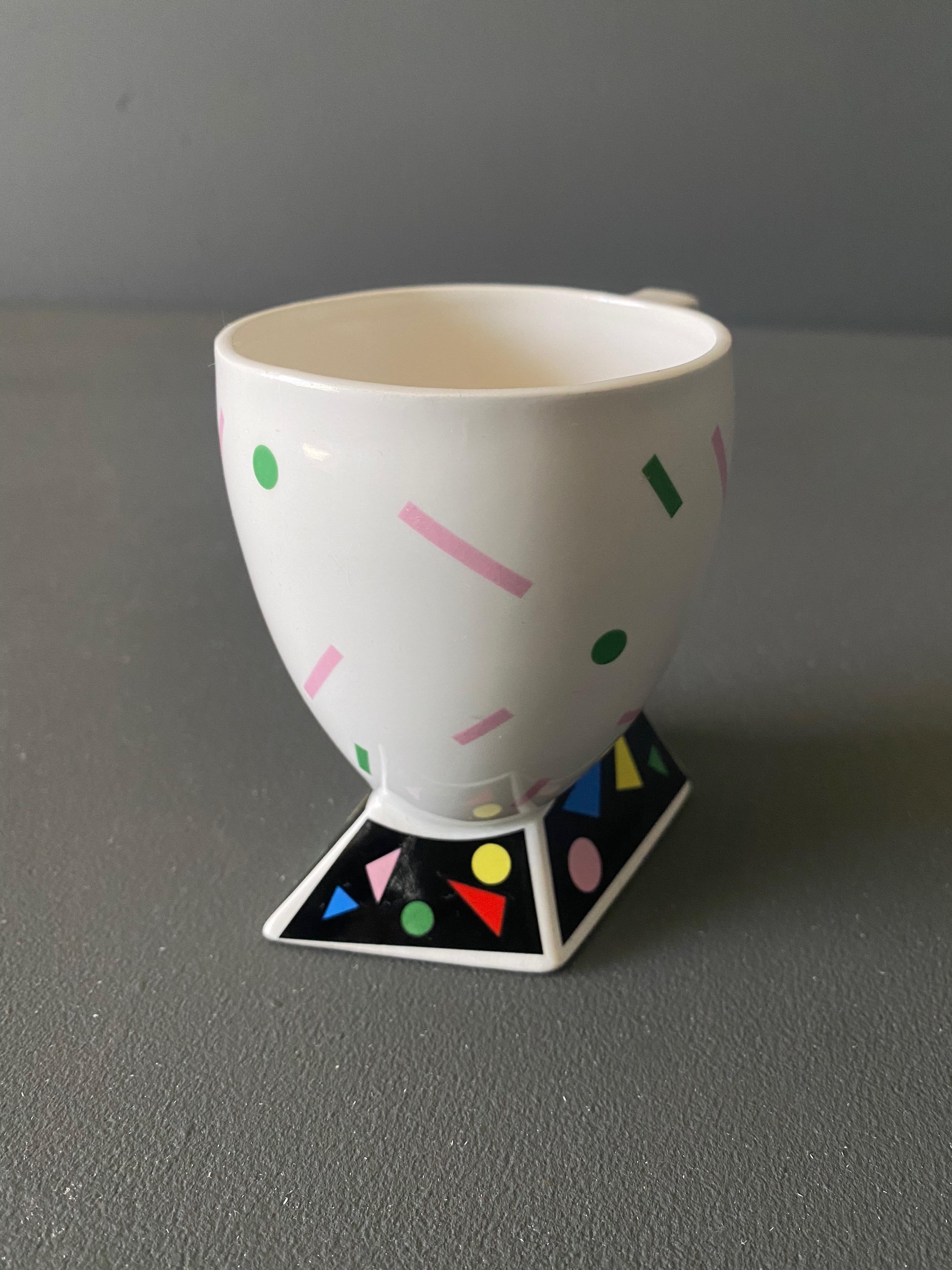 Kato Kogei Fujimori Collection Postmodern Mug, circa 1980 In Good Condition In Costa Mesa, CA