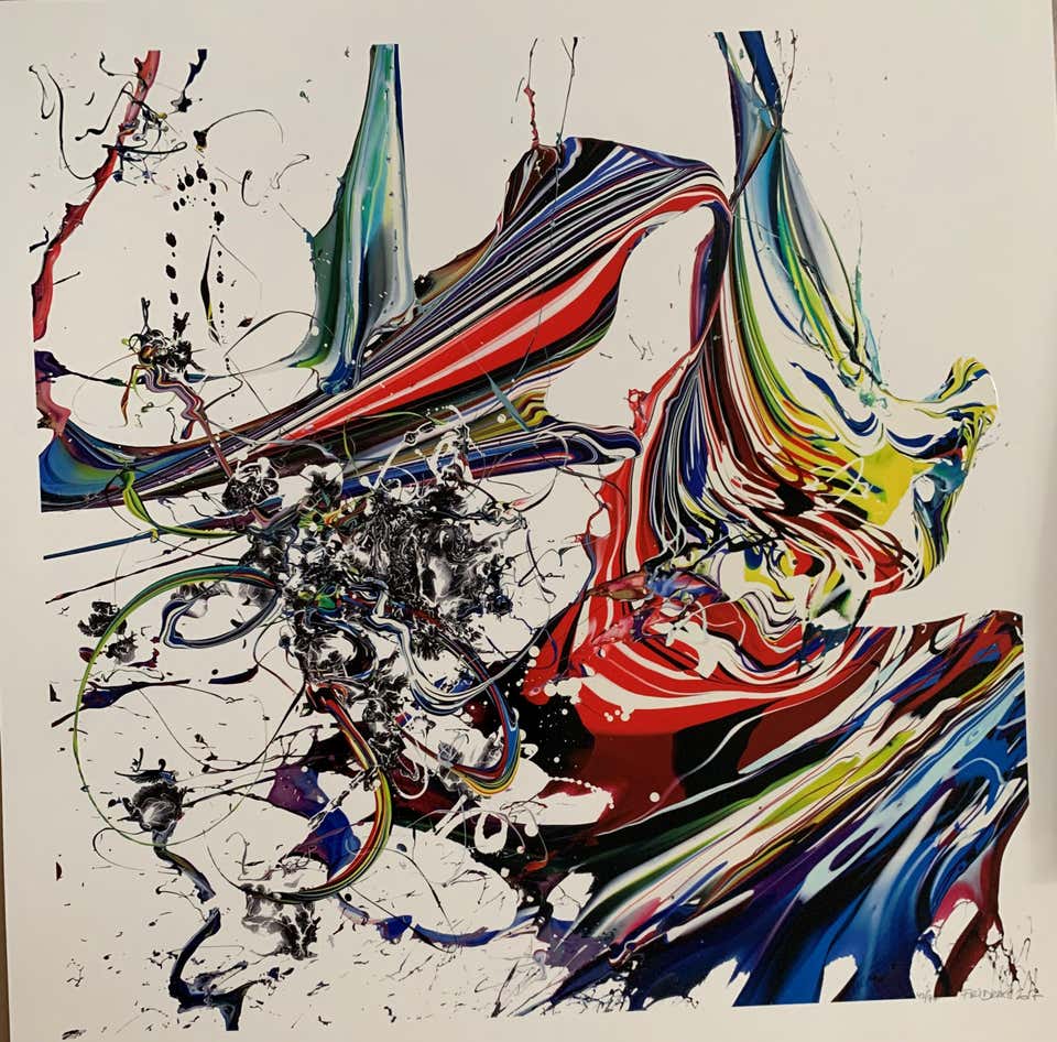 Embossed Matching Screenprints Waving Force of Nature and Waving Miracle Set