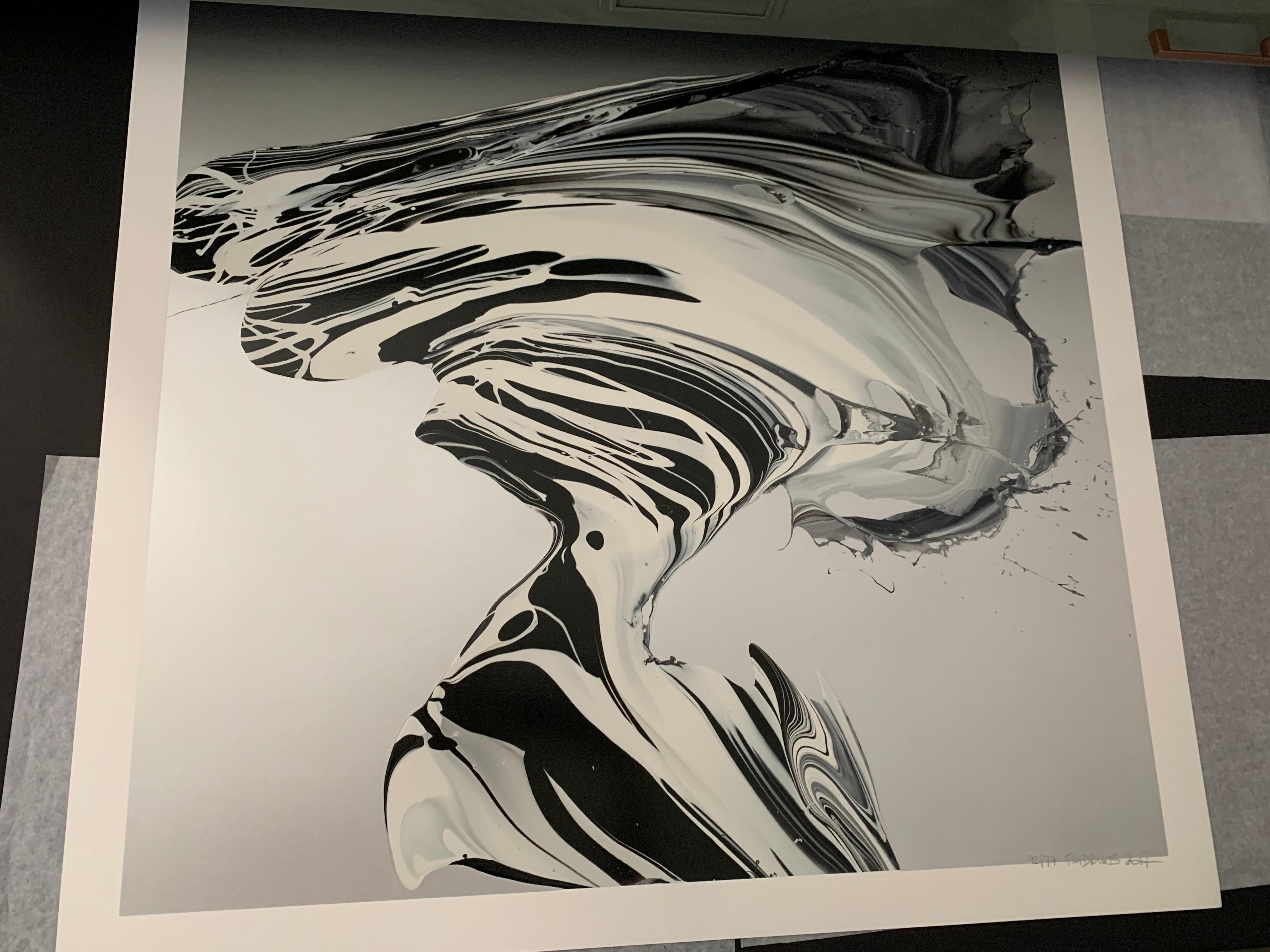 Introducing two stunning limited edition prints by Icelandic artist Katrin Fridriks. Each print is an edition of 77, with matching numbers and dimensions of 85cm x 85cm. Printed on Somerset Enhanced paper using techniques such as mixed screenprint,