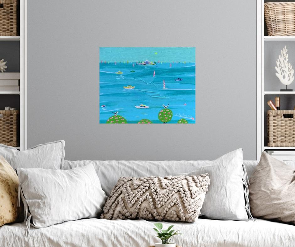 Il quadro ha una profondità di 2 cm e può essere appeso senza una cornice aggiuntiva, inoltre tutti i lati del quadro sono dipinti.    Il dipinto è firmato sul fronte e sul retro.    È incluso anche un certificato di autenticità firmato.   