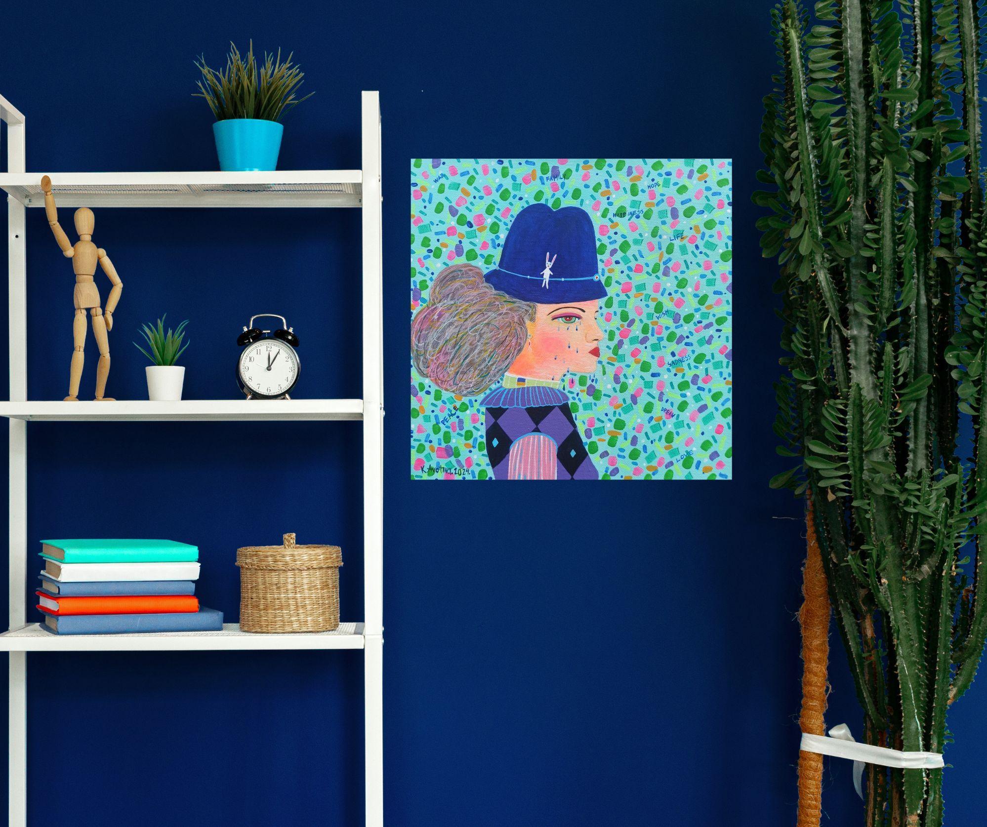 Il quadro ha una profondità di 4 cm e può essere appeso senza una cornice aggiuntiva, inoltre tutti i lati del quadro sono dipinti.    Il dipinto è firmato sul fronte e sul retro.    È incluso anche un certificato di autenticità firmato.   