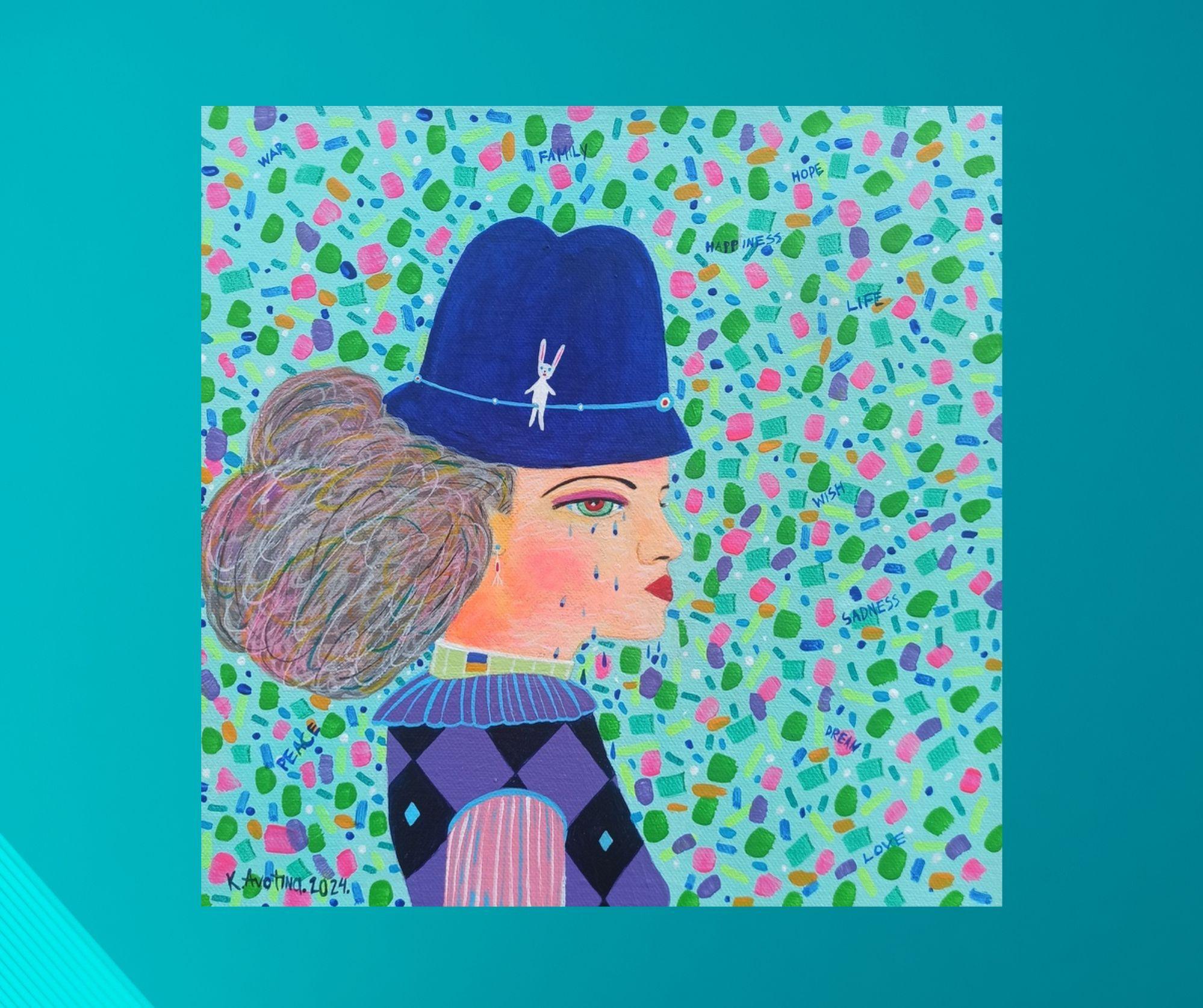 Anichka, Pittura, Acrilico su tela in vendita 2