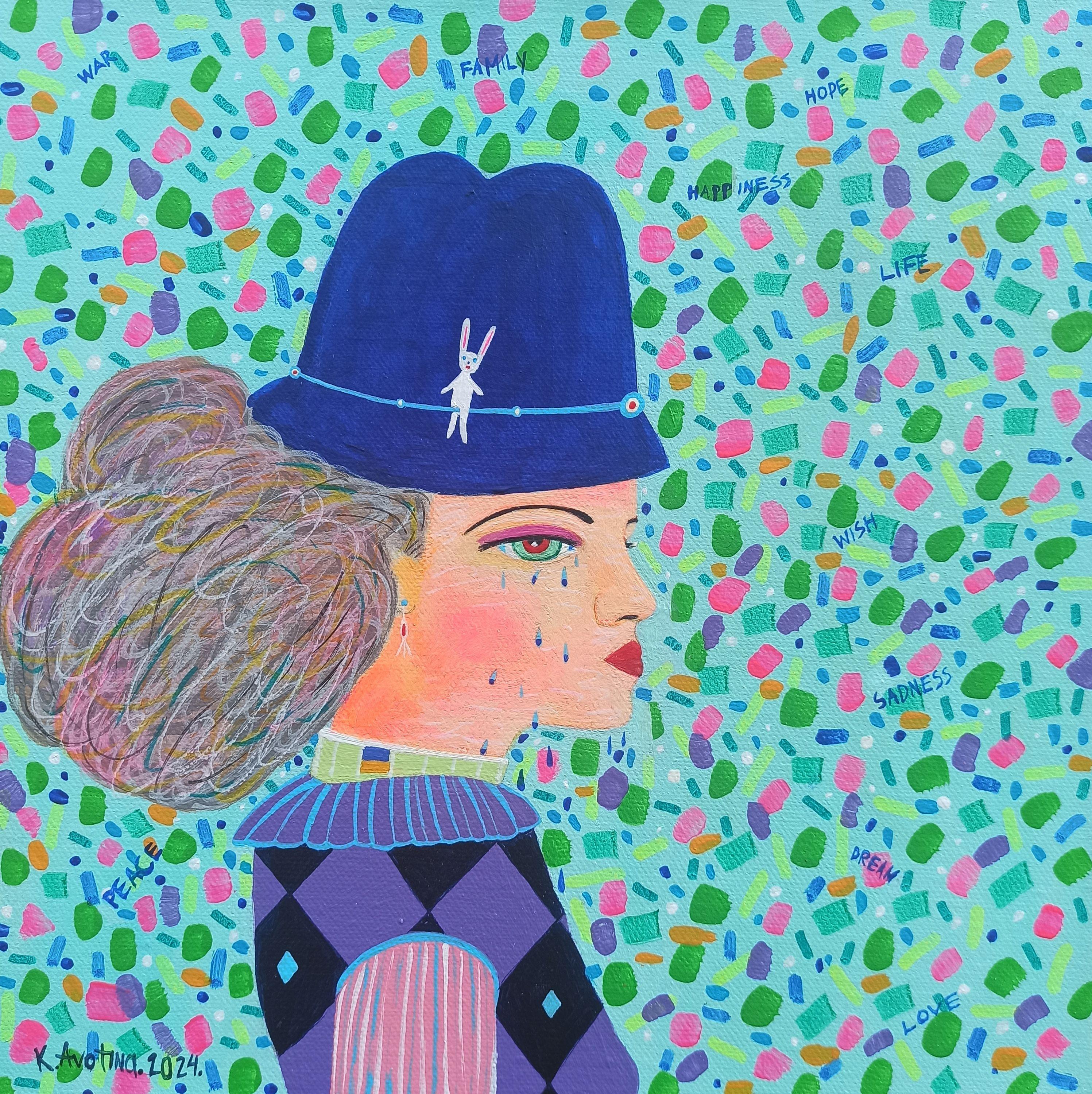 Anichka, Pittura, Acrilico su tela - Painting di Katrina Avotina