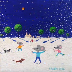 Gioia di Natale, Pittura, Acrilico su tela
