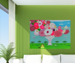 Tierra de sueños, Pintura, Acrílico sobre lienzo