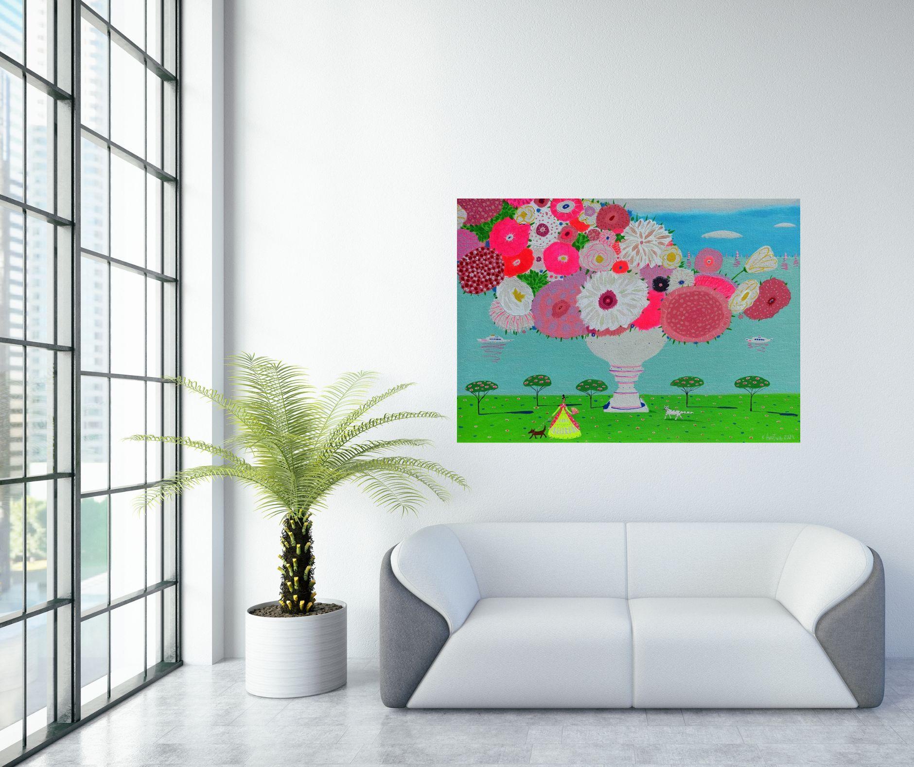 Dreamland, Pittura, Acrilico su tela in vendita 1