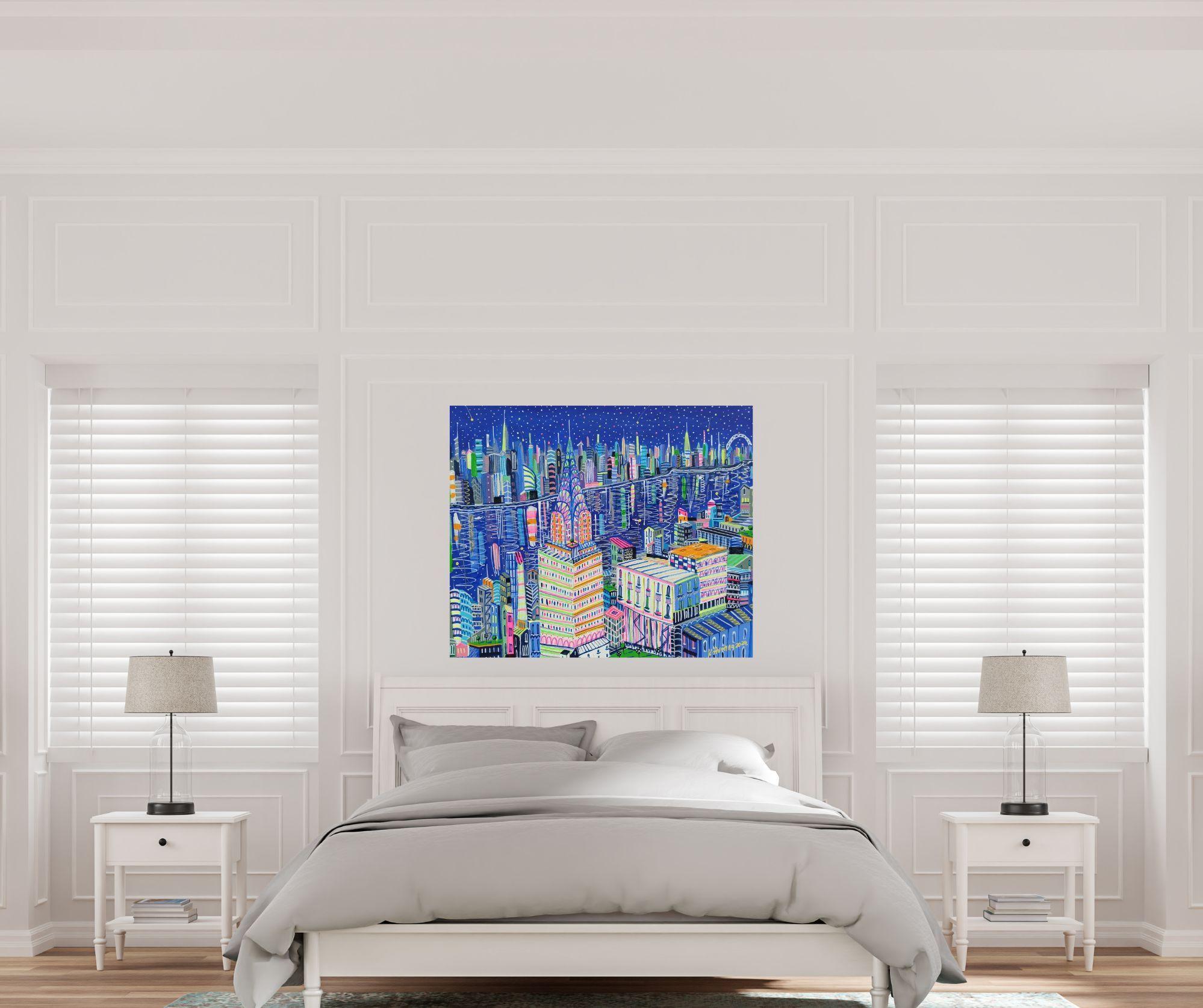 Il quadro ha una profondità di 2 cm e può essere appeso senza una cornice aggiuntiva, inoltre tutti i lati del quadro sono dipinti.    Il dipinto è firmato sul fronte e sul retro.    È incluso anche un certificato di autenticità firmato.   