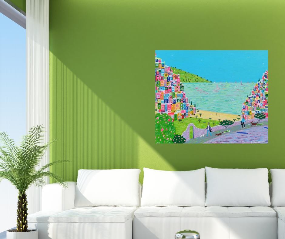 Enter The Summer, Gemälde, Acryl auf Leinwand im Angebot 1