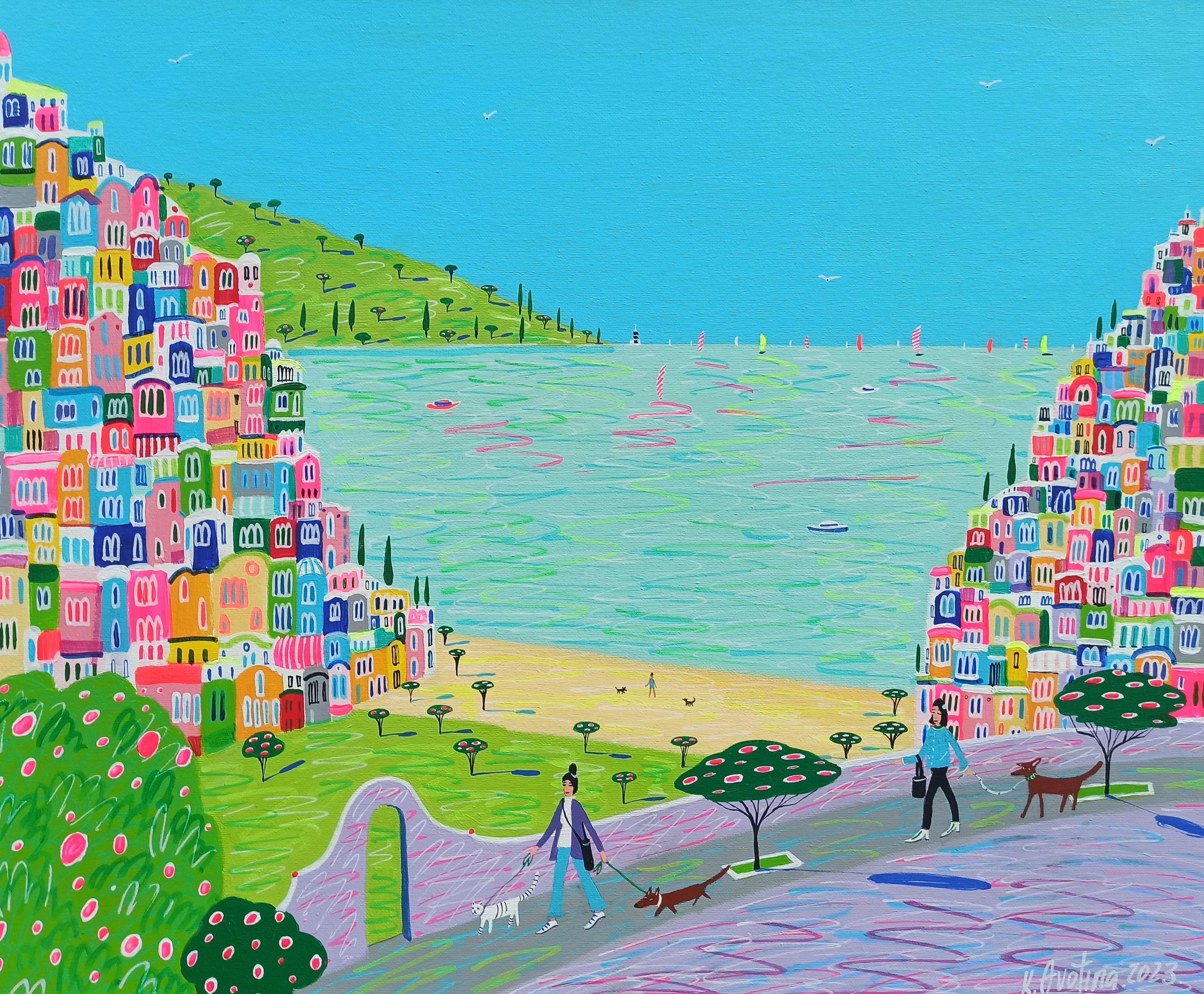 Enter The Summer, Gemälde, Acryl auf Leinwand