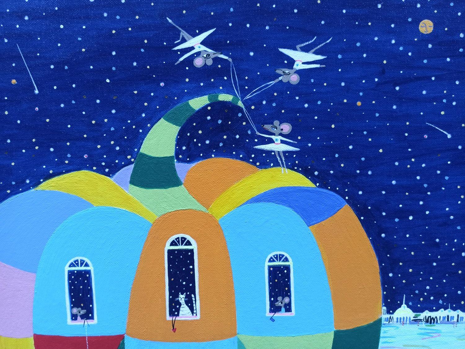 Hocus-Pocus, Gemälde, Acryl auf Leinwand im Angebot 2
