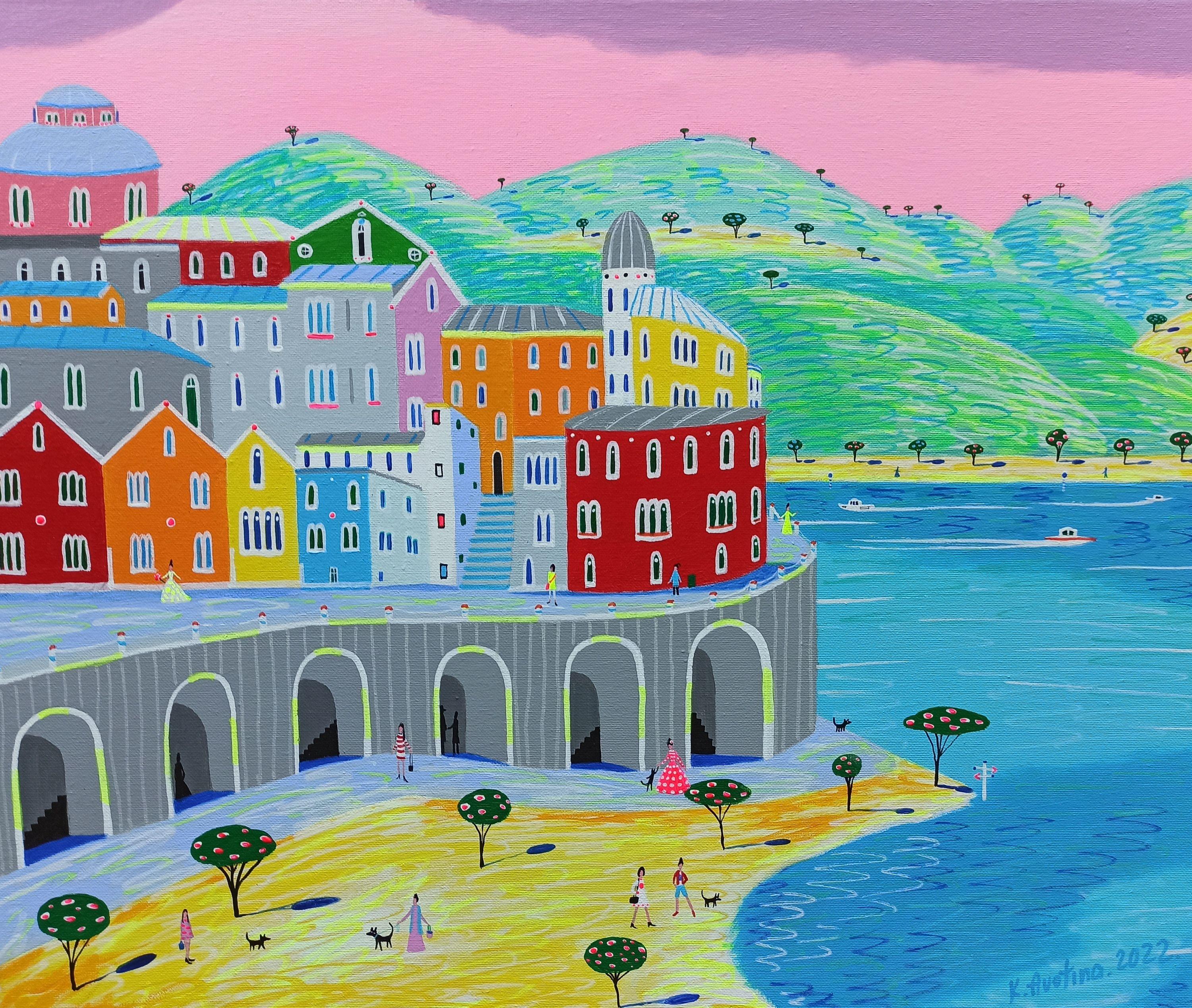 Encontré mi paz, Pintura, Acrílico sobre lienzo - Painting de Katrina Avotina