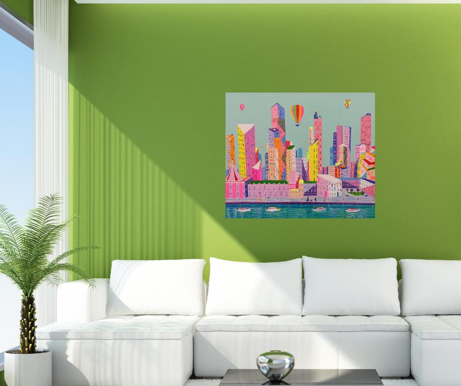 Josephine Arrives In Sydney, Painting, Acrylic on Canvas For Sale 1