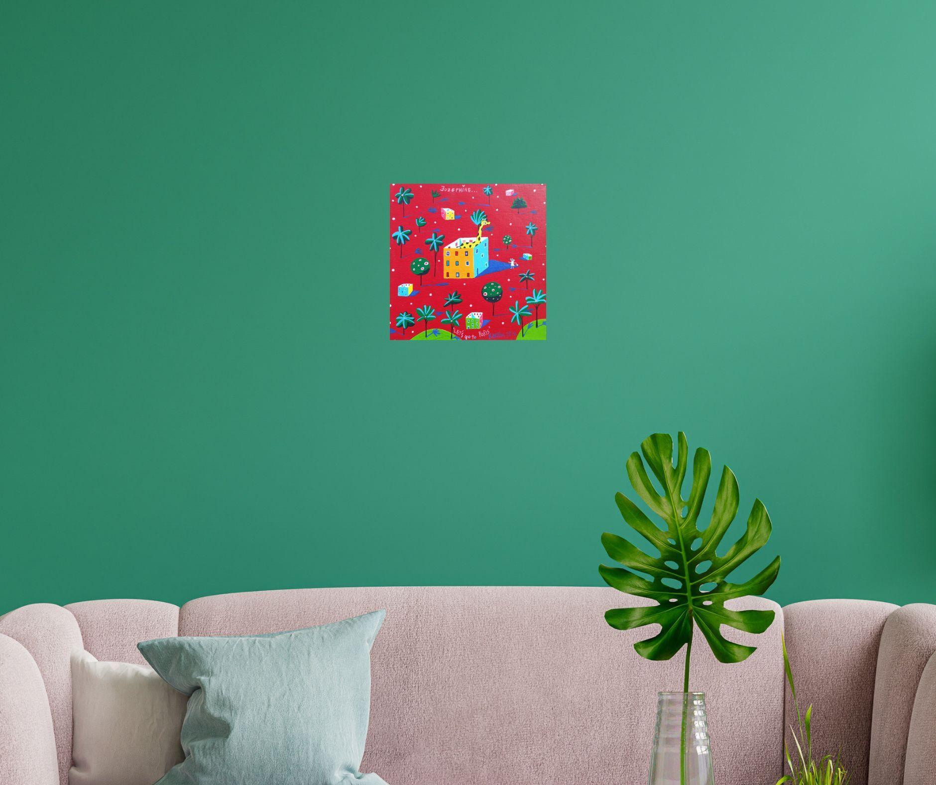 Let's Go To Paris, Josephine!, Painting, Acrylic on Canvas For Sale 2