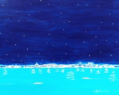 Peinture - « Midnight In Venice », acrylique sur toile