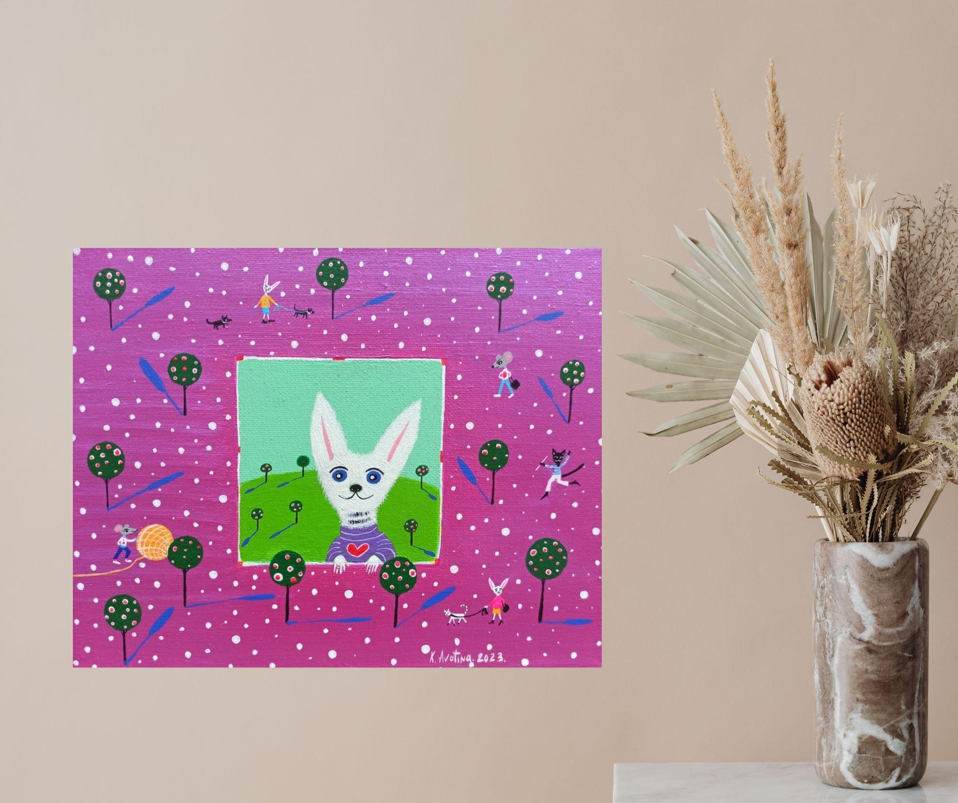 #outsider, Pittura, Acrilico su tela in vendita 2
