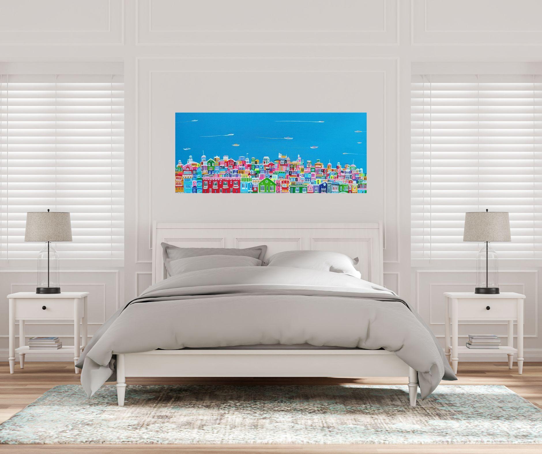 Resplandor del Mediterráneo, Pintura, Acrílico sobre lienzo en venta 1