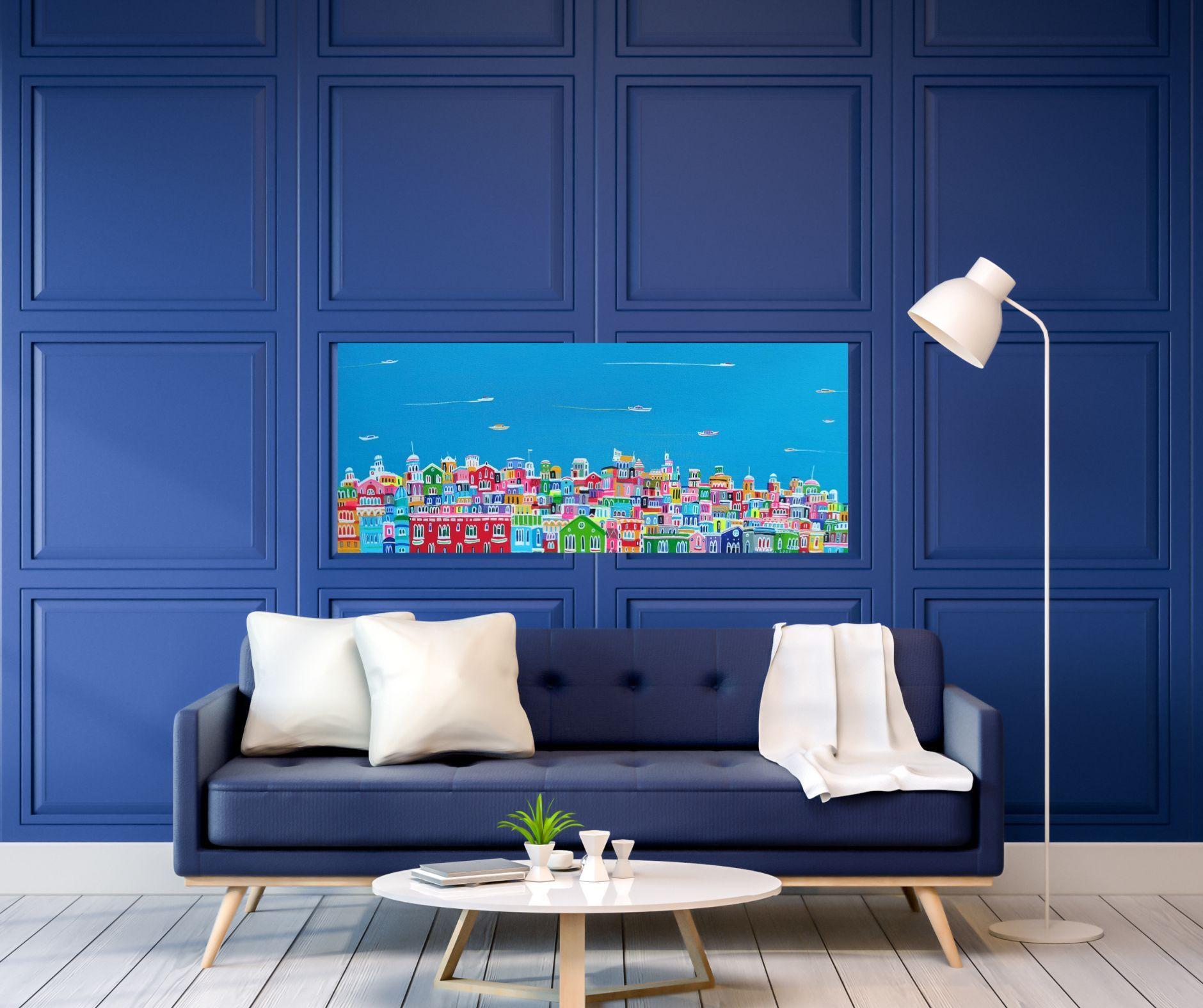 Resplandor del Mediterráneo, Pintura, Acrílico sobre lienzo en venta 2