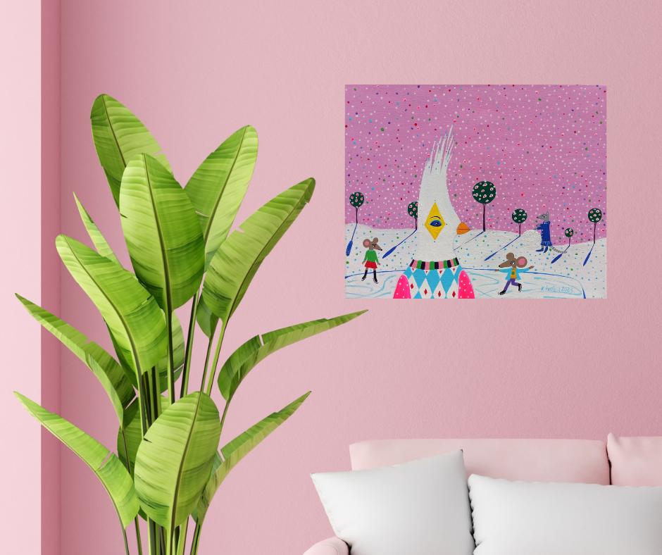 Supervisore, Pittura, Acrilico su tela - Painting Altro stile artistico di Katrina Avotina