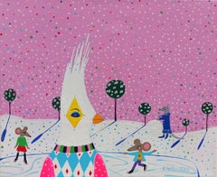 Supervisore, Pittura, Acrilico su tela