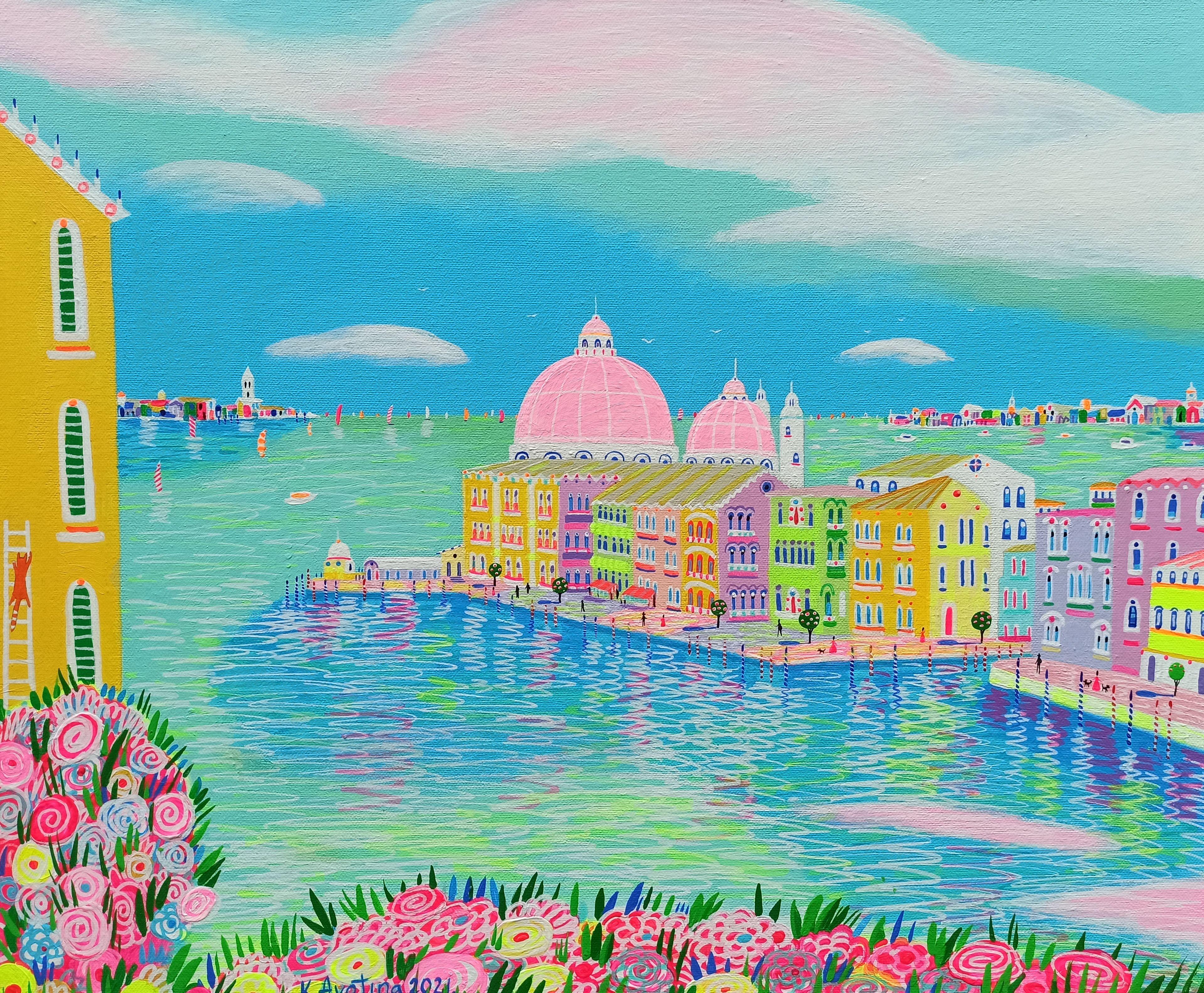 Ecco cosa provo per te, Pittura, Acrilico su tela - Painting di Katrina Avotina
