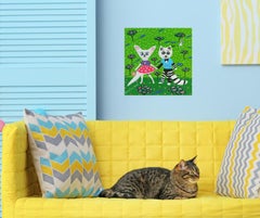The First Rendez-Vous, Painting, Acrylic on Canvas