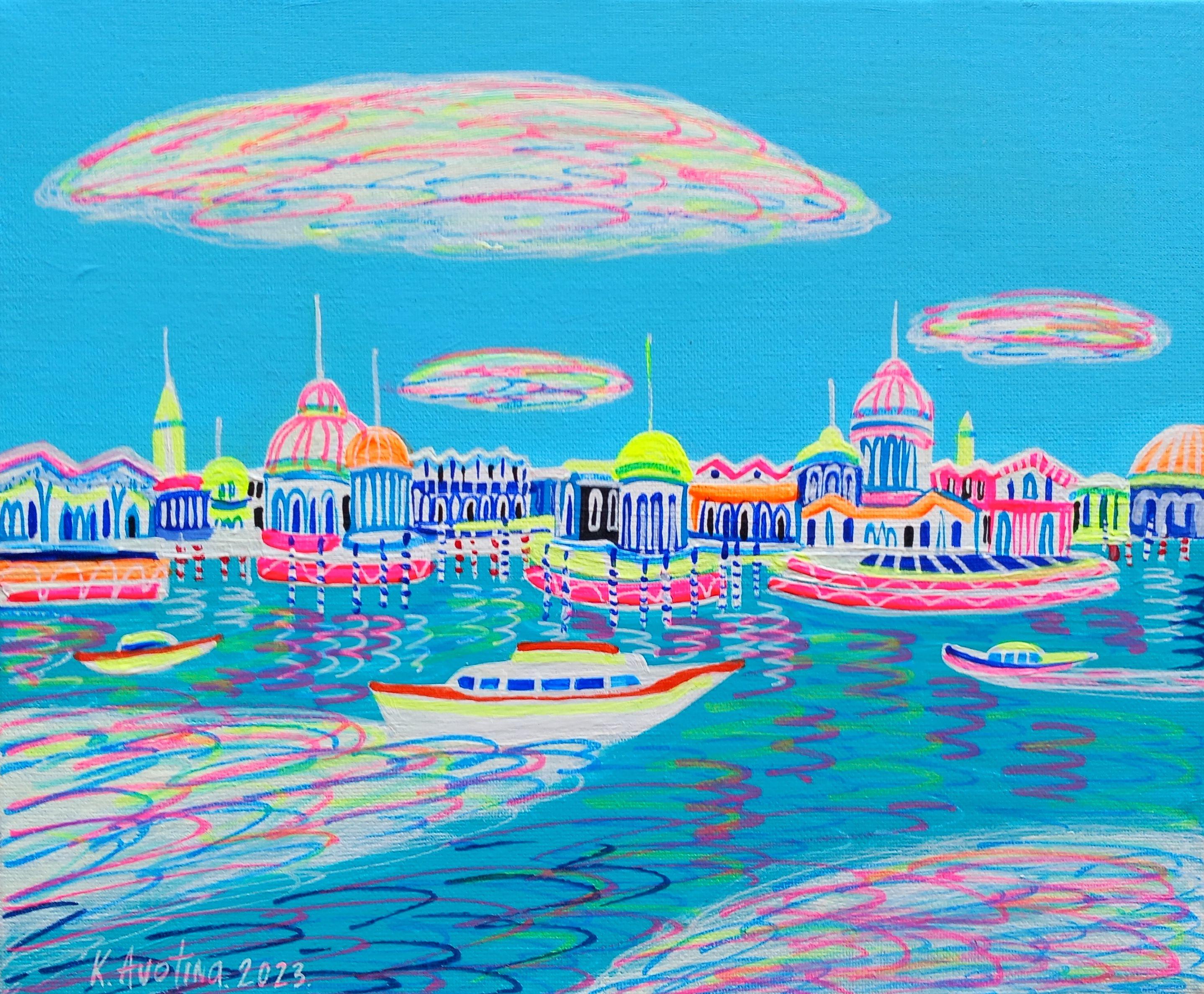 Feal, Pittura, Acrilico su tela, Pittura, Acrilico su tela - Painting di Katrina Avotina