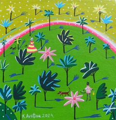 Sotto il sole, Pittura, Acrilico su tela