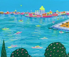 Venezianische Sonnenlichtträume, Gemälde, Acryl auf Leinwand