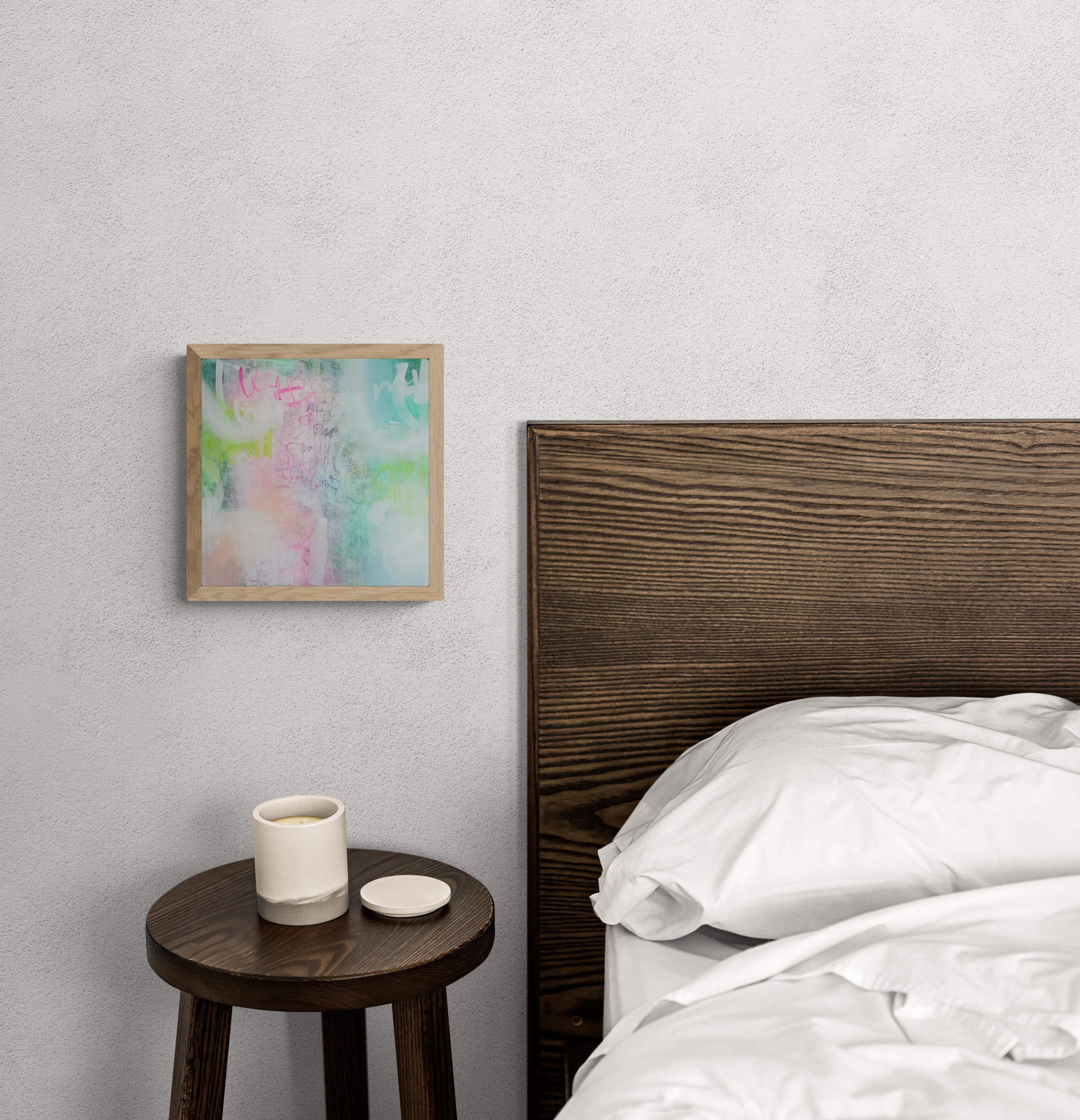 Day Dream No. 4 (Astratto, Atmosferico, Blush, Contemporaneo, Gestuale, Graffiti) in vendita 3