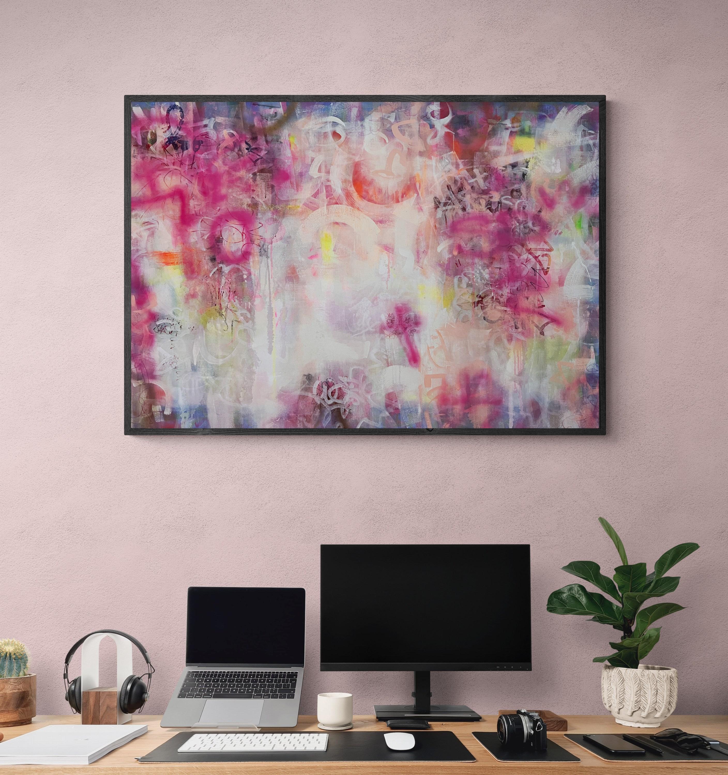 Lollipops & Rainbows (Abstract, Blush, Colorful, Contemporary, Dreamy, Fun) For Sale 1
