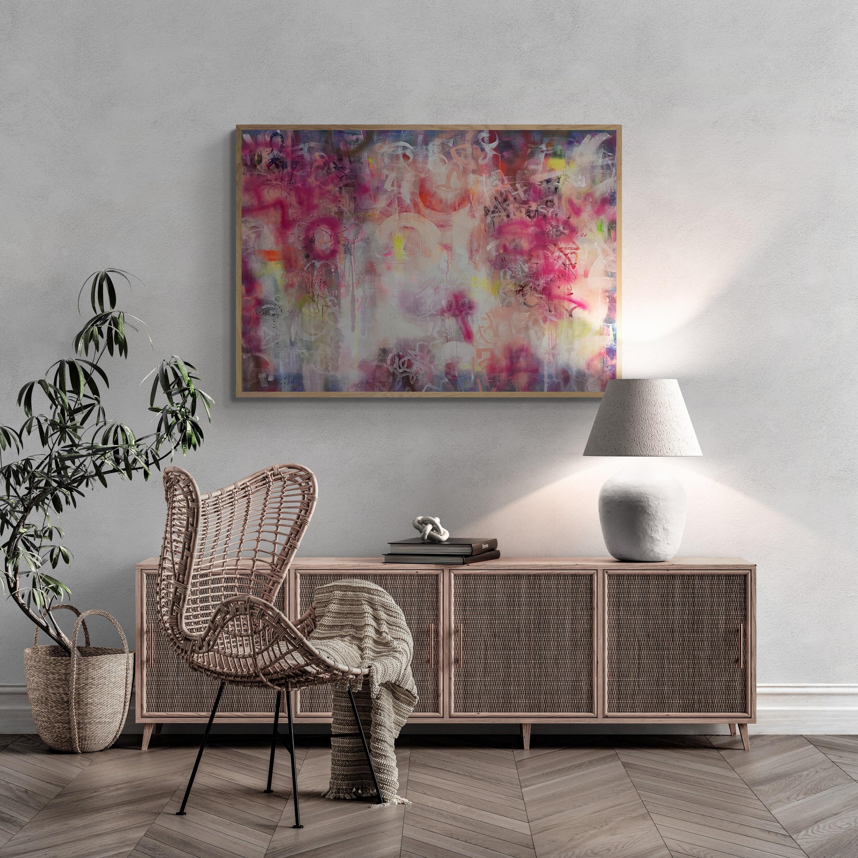 Lollipops & Rainbows (Abstract, Blush, Colorful, Contemporary, Dreamy, Fun) For Sale 2