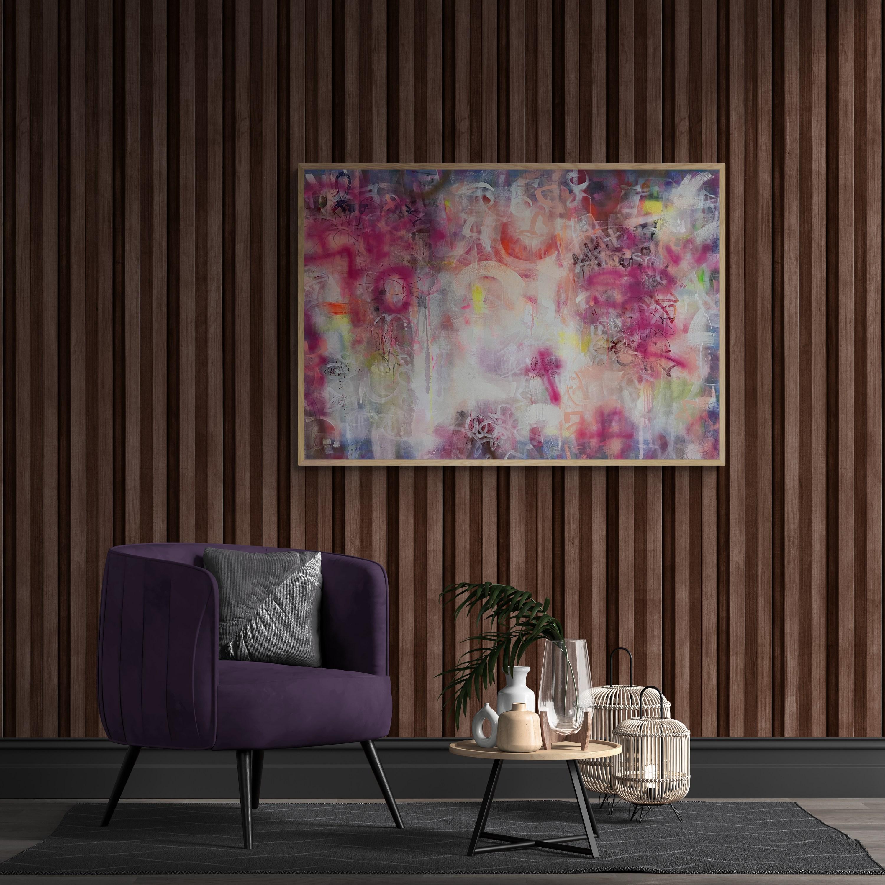 Lollipops & Rainbows (Abstract, Blush, Colorful, Contemporary, Dreamy, Fun) For Sale 4
