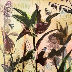 Piccolo Giardino Numero 1 (Botanicals, Burgundy, Butterflies, Floral, Gold)