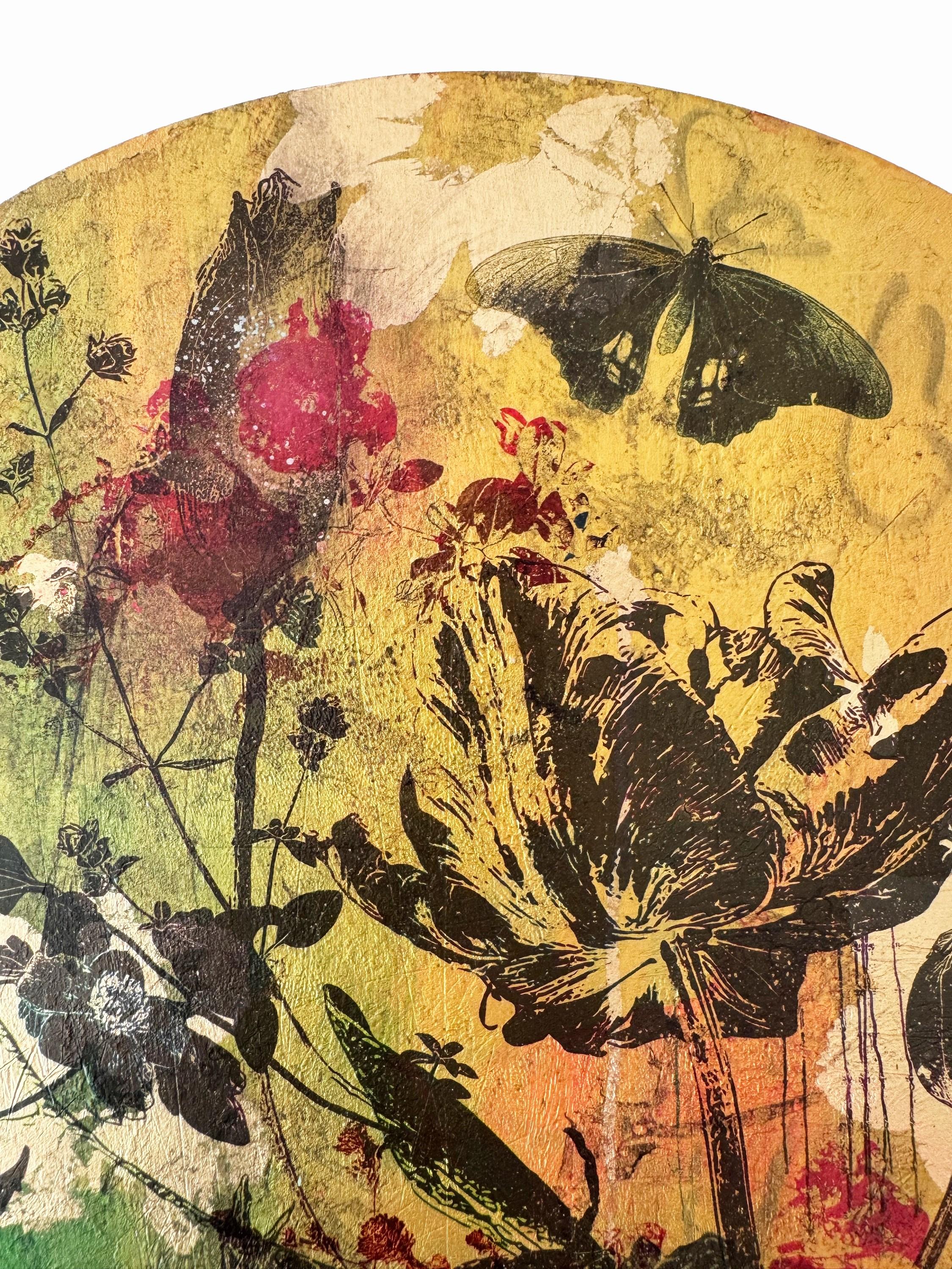 Piccolo Giardino Numero 12 (Botanici, Borgogna, Farfalle, Oro, ~31% OFF) in vendita 7