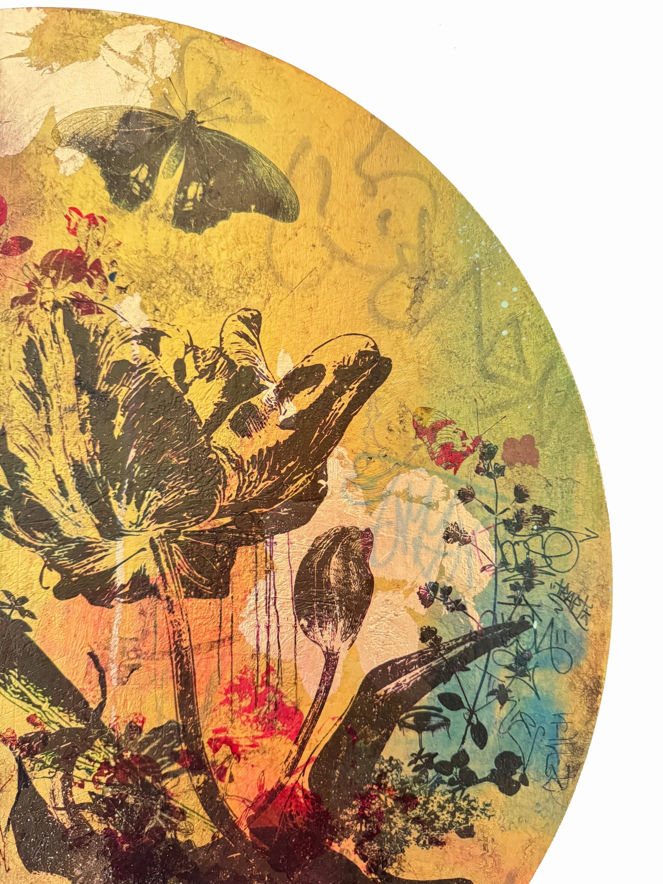 Piccolo Giardino Numero 12 (Botanici, Borgogna, Farfalle, Oro, ~31% OFF) in vendita 1