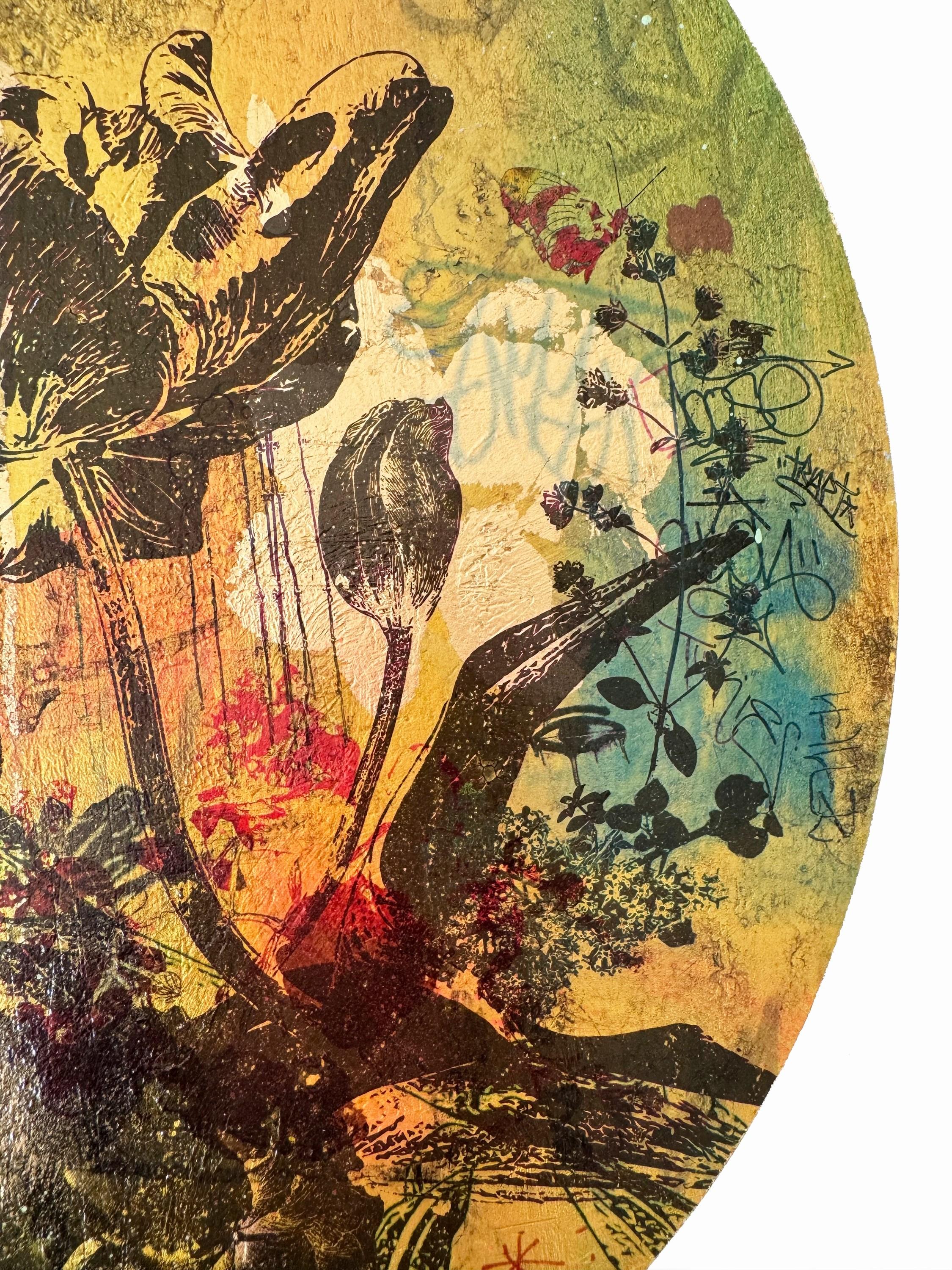 Piccolo Giardino Numero 12 (Botanici, Borgogna, Farfalle, Oro, ~31% OFF) in vendita 5