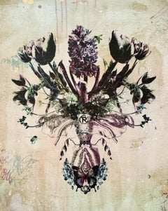 Stai Fuori dal Mio Giardino Numero 2 (Botanicals, Burgundy, Butterflies, Floral)