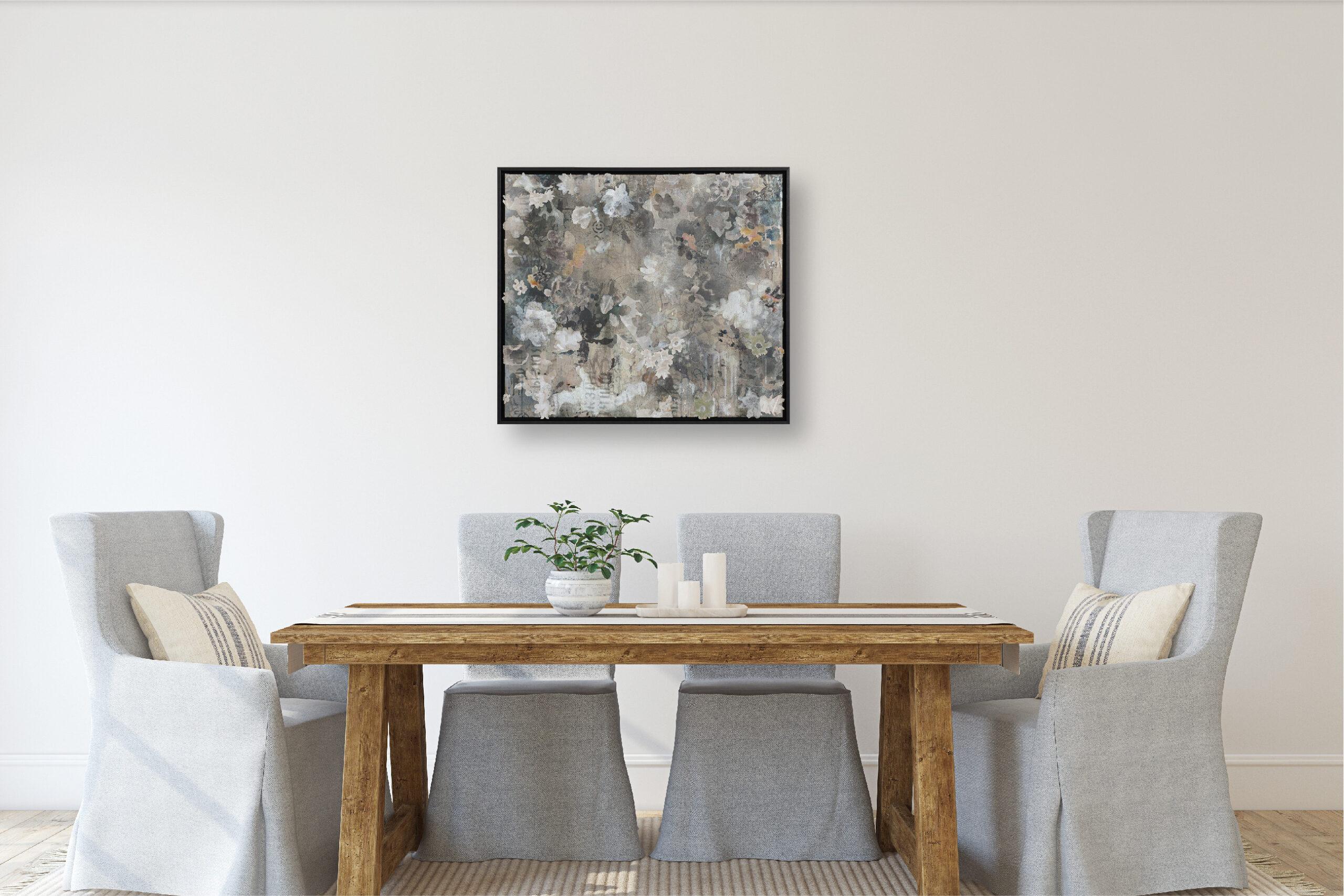 Fiori inaspettati n. 3 - Painting Impressionismo astratto di Katrina Revenaugh