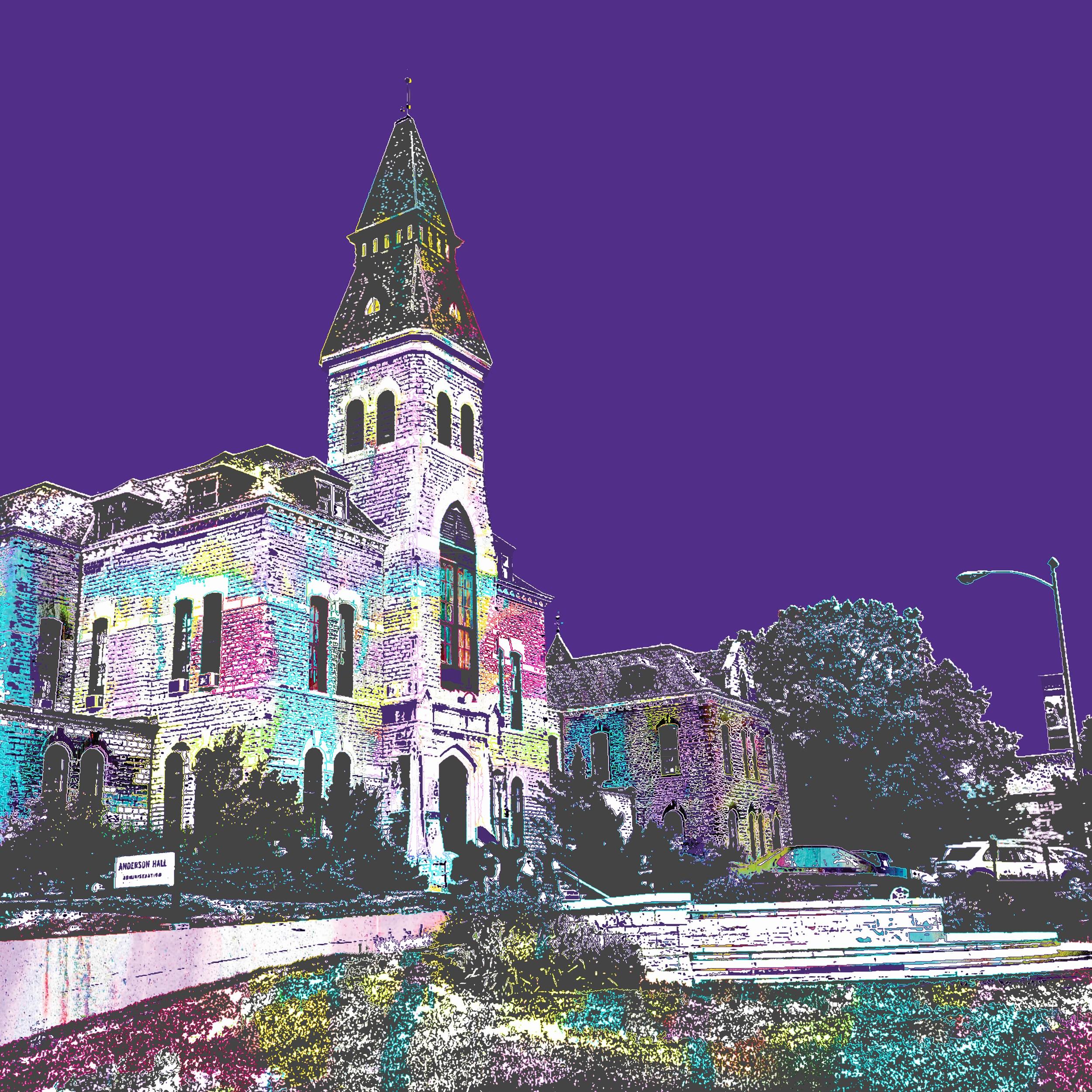 Katrina Revenaugh
“Anderson Hall at K-State”
Dye Sublimation Print on Aluminum, 2024
Size Options: 12 x 12 inches, 20 x 20 inches or 30 x 30 inches
Edition: 75 + AP
Signed and titled on label provided separately
COA included

Tags: