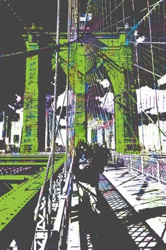 I Heart NY No. 3 (Paesaggio urbano, Street Art, Vibrante, Graffiti, Stampa su metallo)